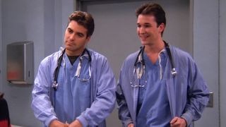 George Clooney and Noah Wyle both play alternate versions of their ER characters on Friends