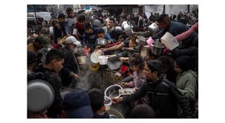 Photograph from the series titled ‘War in Gaza’ by Fatma Alzahra Shbair (Palestinian Territory), winner of the portfolio (story-telling) category at the 13th season of HIPA, the Hamdan bin Mohammed bin Rashid Al Maktoum International Photography Award]