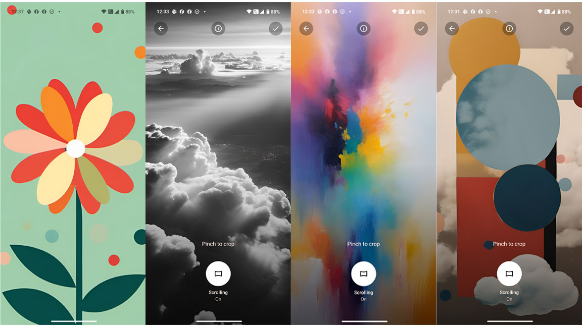Nothing Phone 3 review; AI rendered wallpaper images