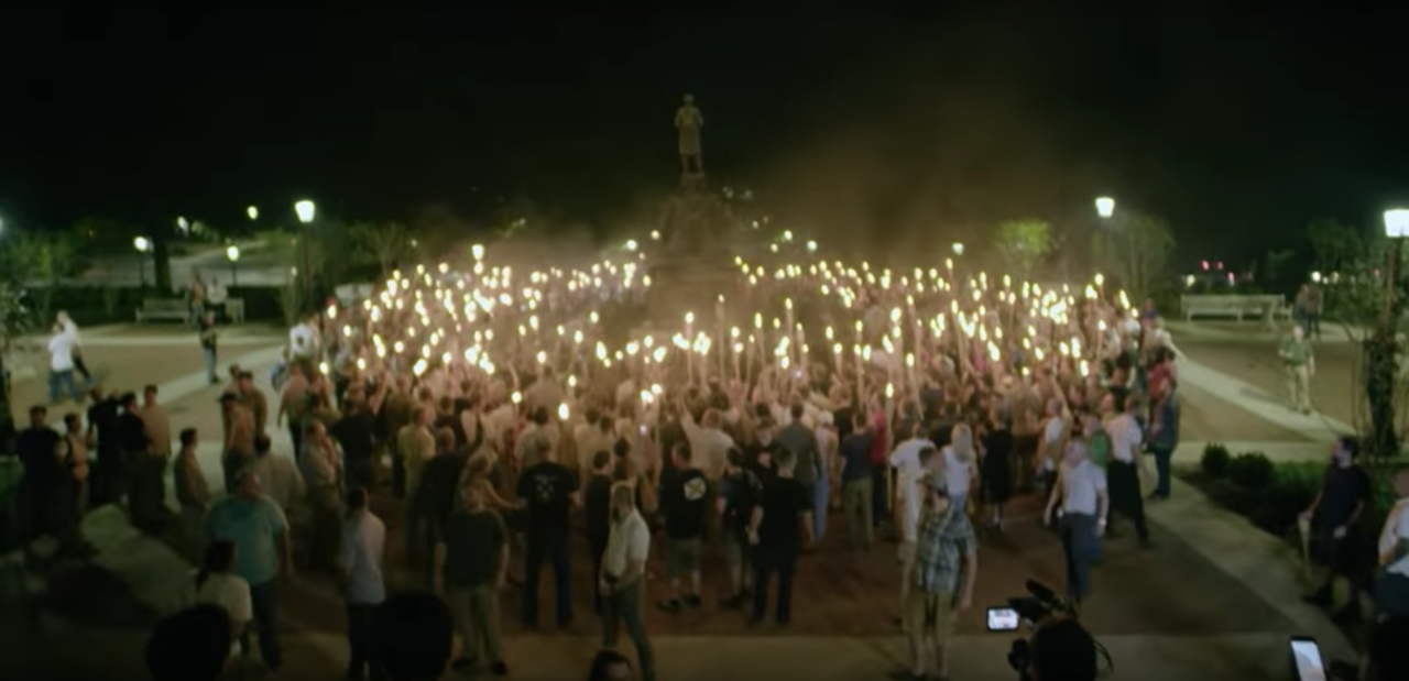 Charlottesville protest.