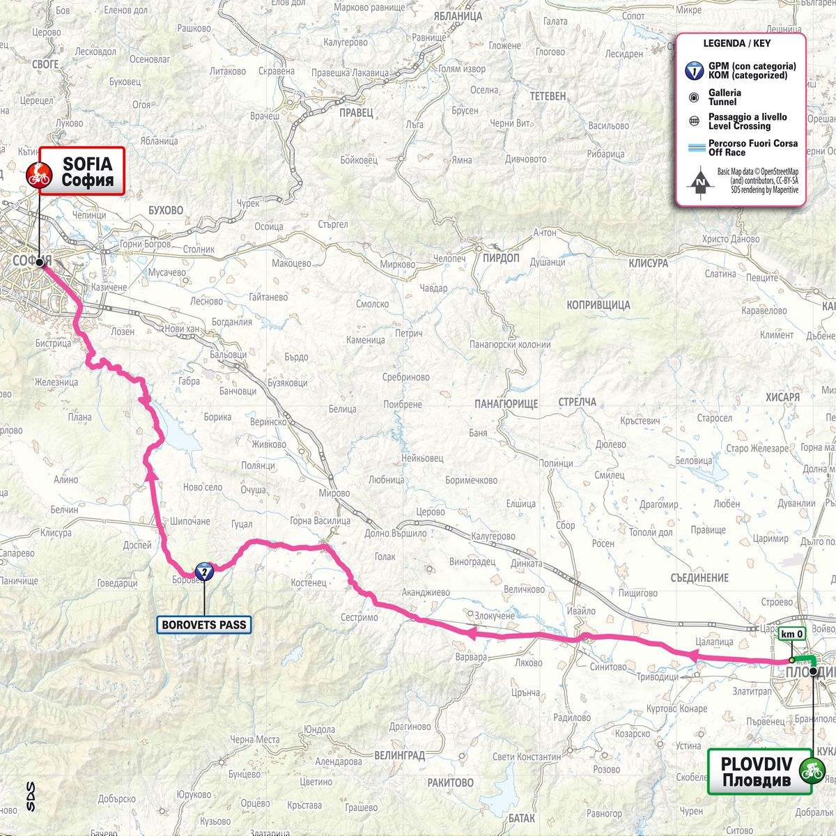 Giro d'Italia 2026 stage 3 map
