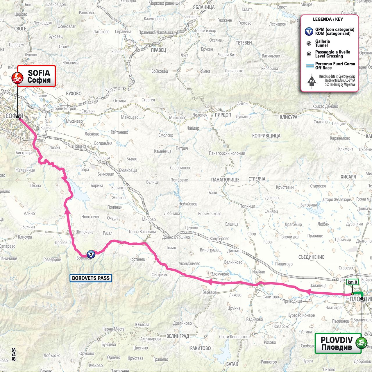 Giro d'Italia 2026 stage 3 map