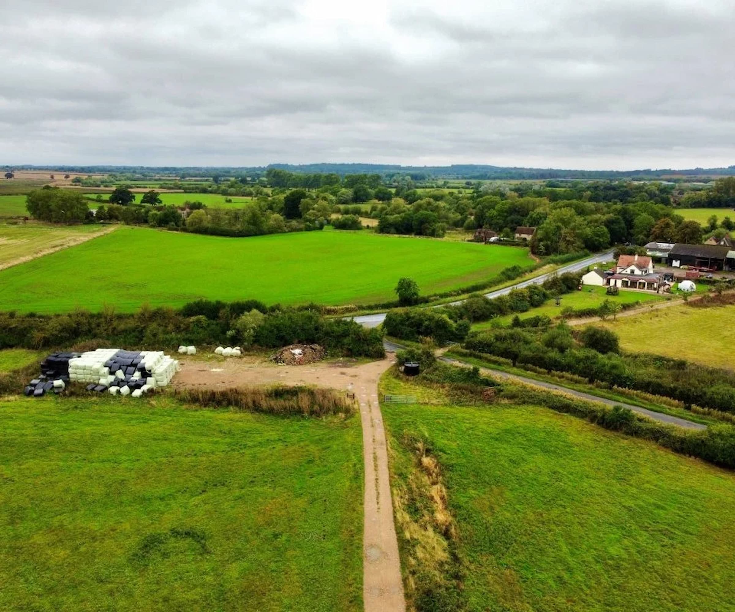 A plot of agricultural land