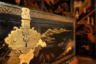 Chinese lacquer chest dating to around 1715-20. ©John Millar / National Trust Images