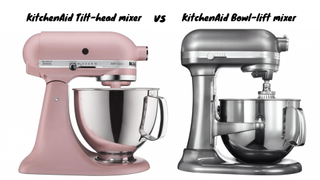 KitchenAid tilt-head mixer and KitchenAid Bowl-lift mixer