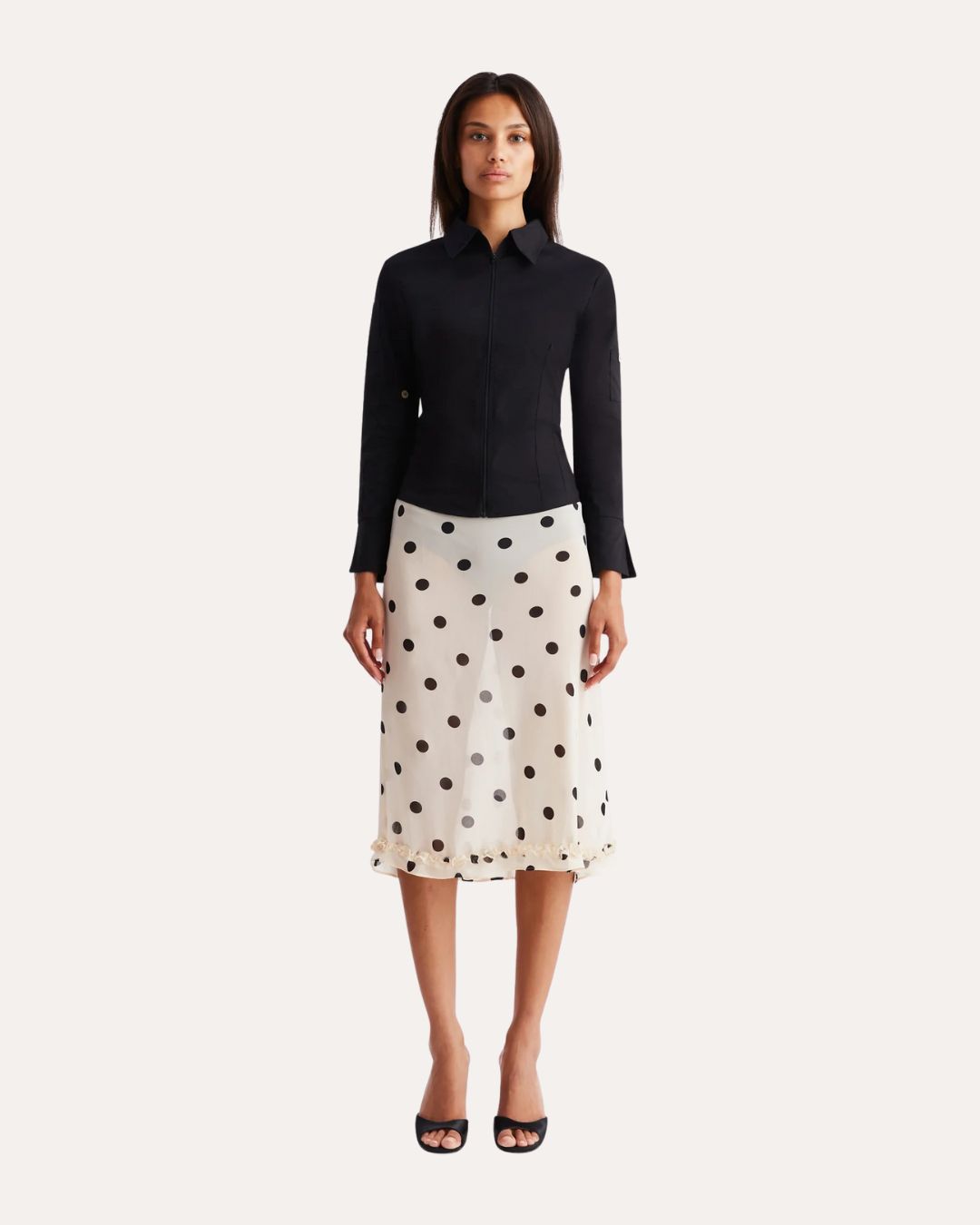 Meadow Skirt - Butter Polka Dot