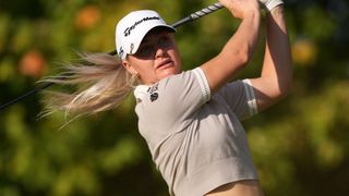 Charley Hull takes a shot at the Kroger Queen City Championship