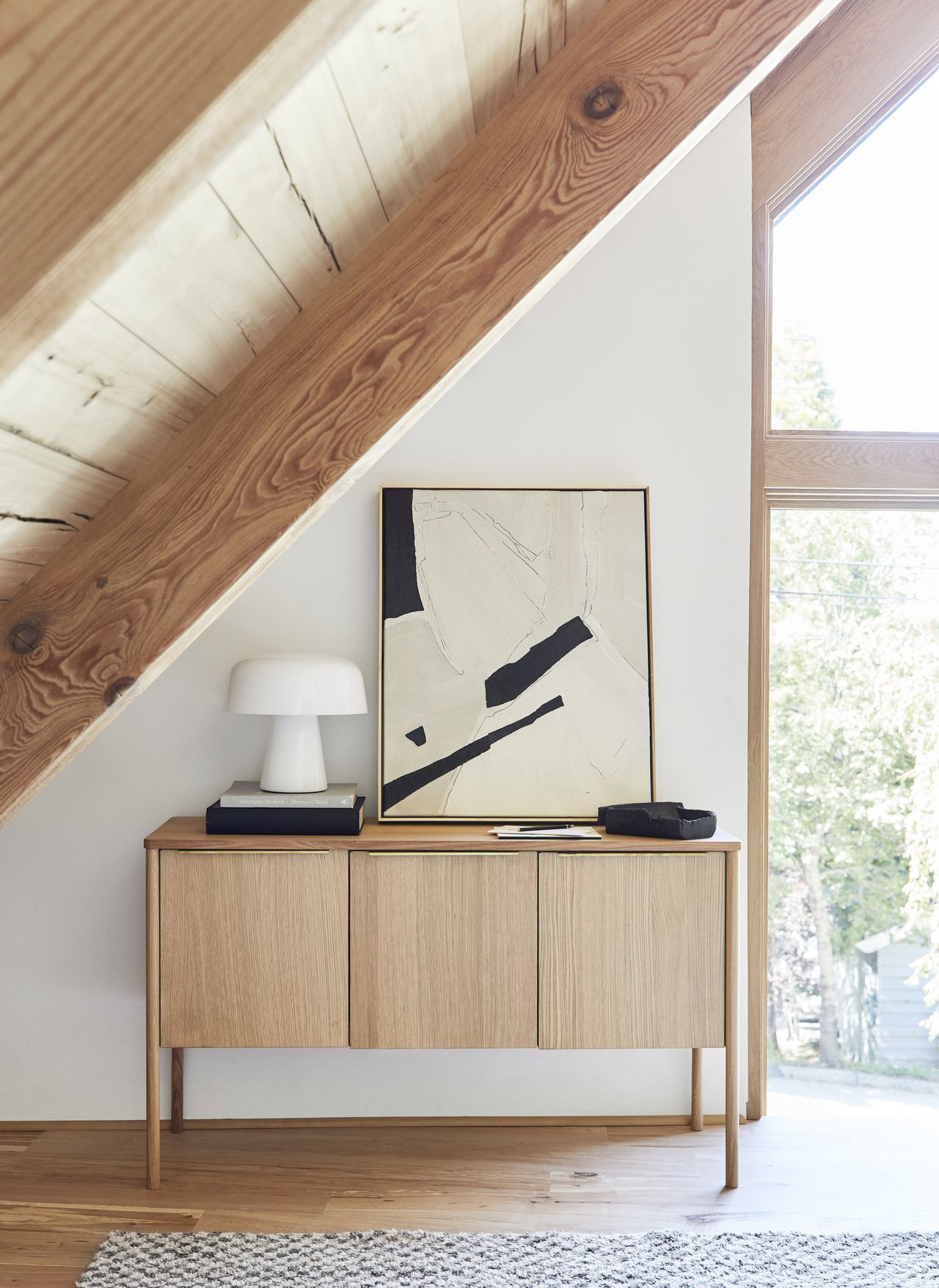 A corner console