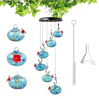 Charming Wind Chimes Hummingbird Feeder