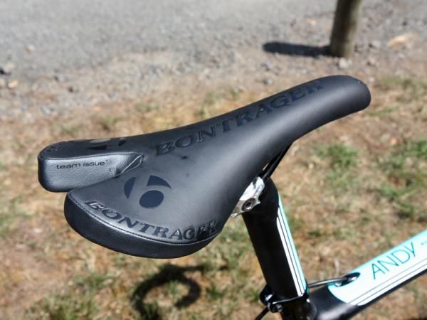 Bontrager has supplied Andy Schleck (Leopard Trek) will its new Team Issue saddle.