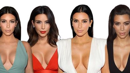 Kim Kardashian Cleavage Pictures