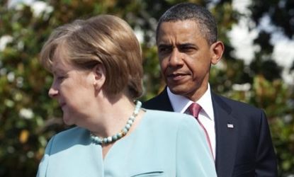 President Obama and German Chancellor Angela Merkel in Washington last year