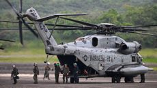 U.S. military helicopter in Puerto Rico for President Donald Trump's war on Latin American drug cartels