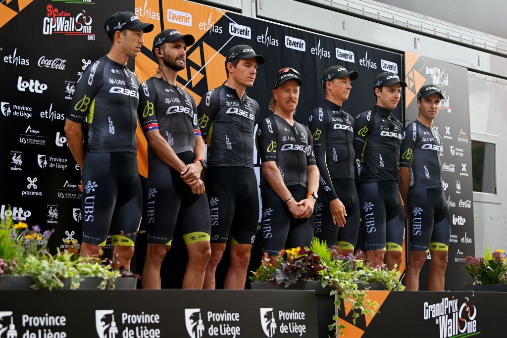 Riders of the Q36.5 ProTeam at the 2024 GP de Wallonie