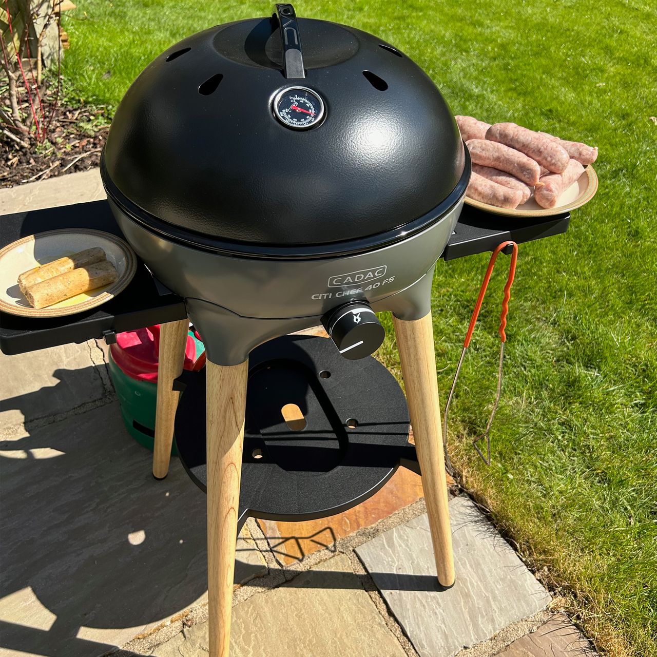 Cadac Citi BBQ during testing at home