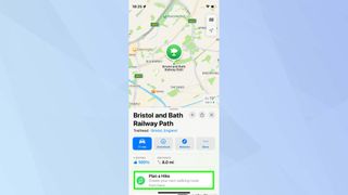 Apple maps Plan a Hike