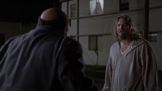 Jon Polito and Jeff Bridges in The Big Lebowski