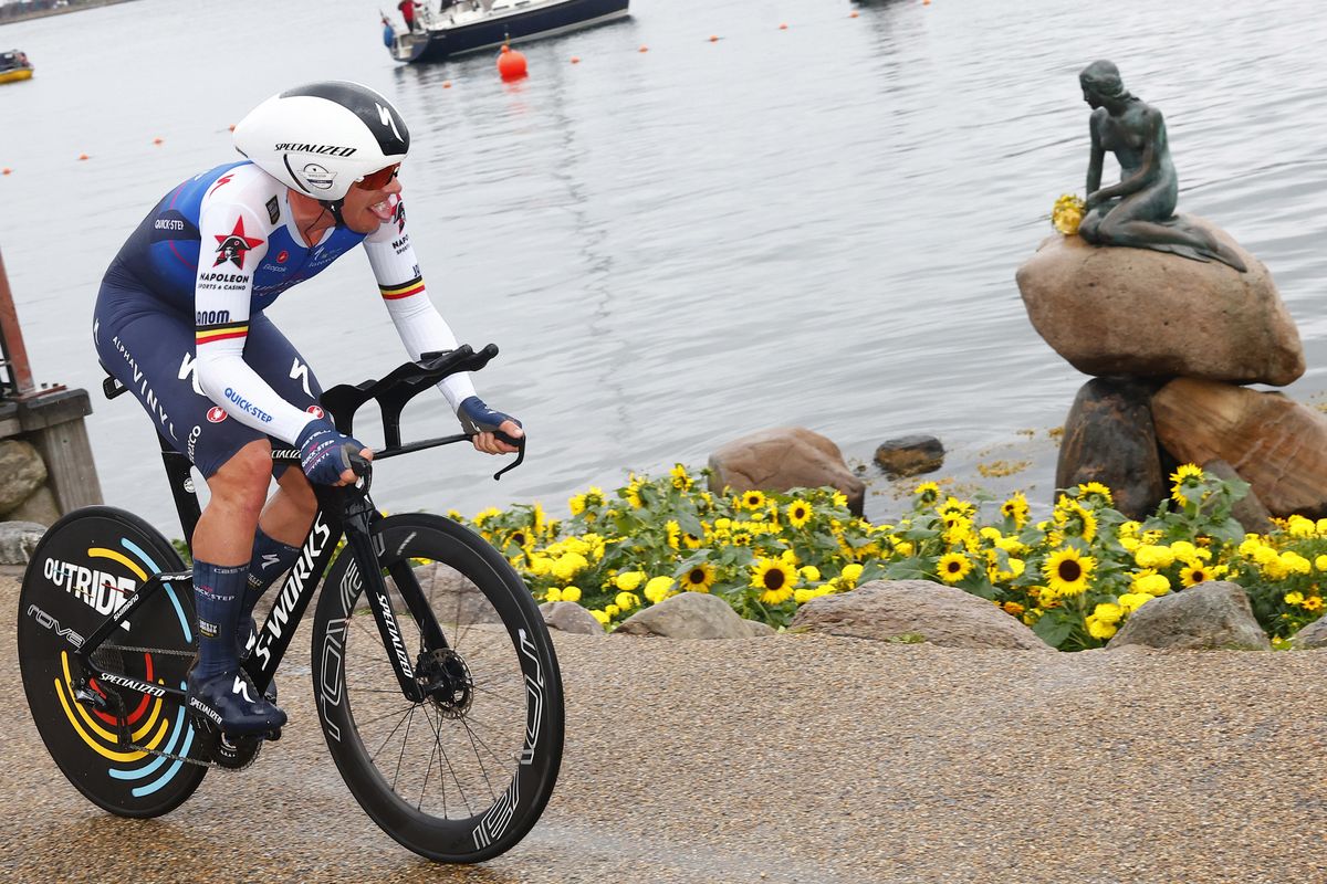 Tour de France 2022 - 109th Edition - 1st stage Copenhagen - Copenhagen 13 km - 01/07/2022 - Yves Lampaert (BEL - Quick-Step Alpha Vinyl Team) - photo Luca Bettini/SprintCyclingAgency&Acirc;&copy;2022