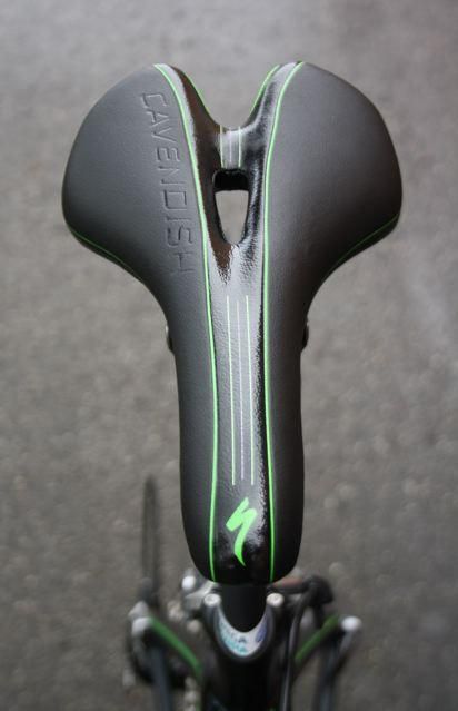 Cavendish has a special saddle