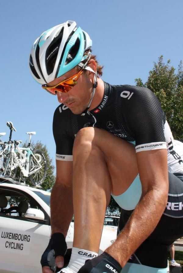 Fabian Cancellara (Leopard Trek) gets ready to race.