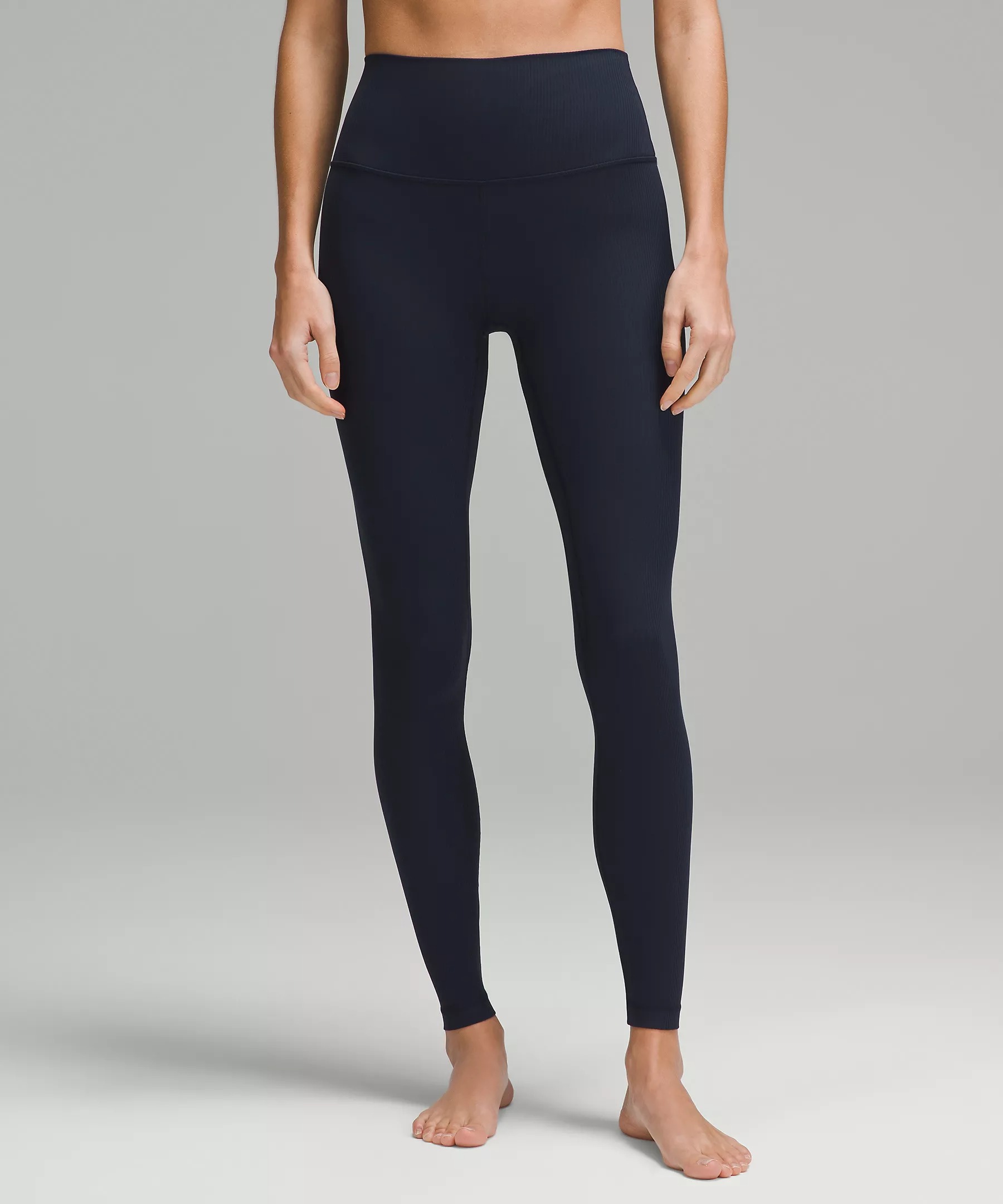 Lululemon, Align High-Rise Ribbed Pant 28" in Tue Navy
