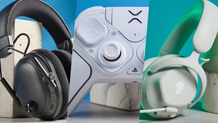 A selection of gaming headsets and controller