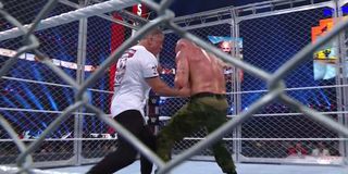 Shane McMahon and Braun Strowman at WrestleMania 37