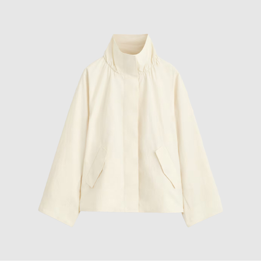 Cos Nylon Mock-Neck Jacket