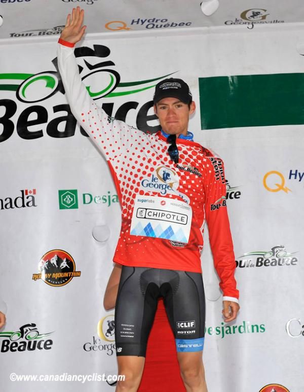 Alex Howes (Chipotle) retook the Best Young Rider jersey
