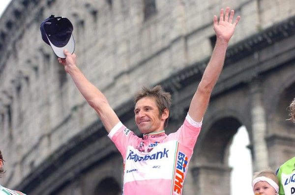 Denis Menchov (Rabobank) beams with delight having won his first Giro d'Italia.