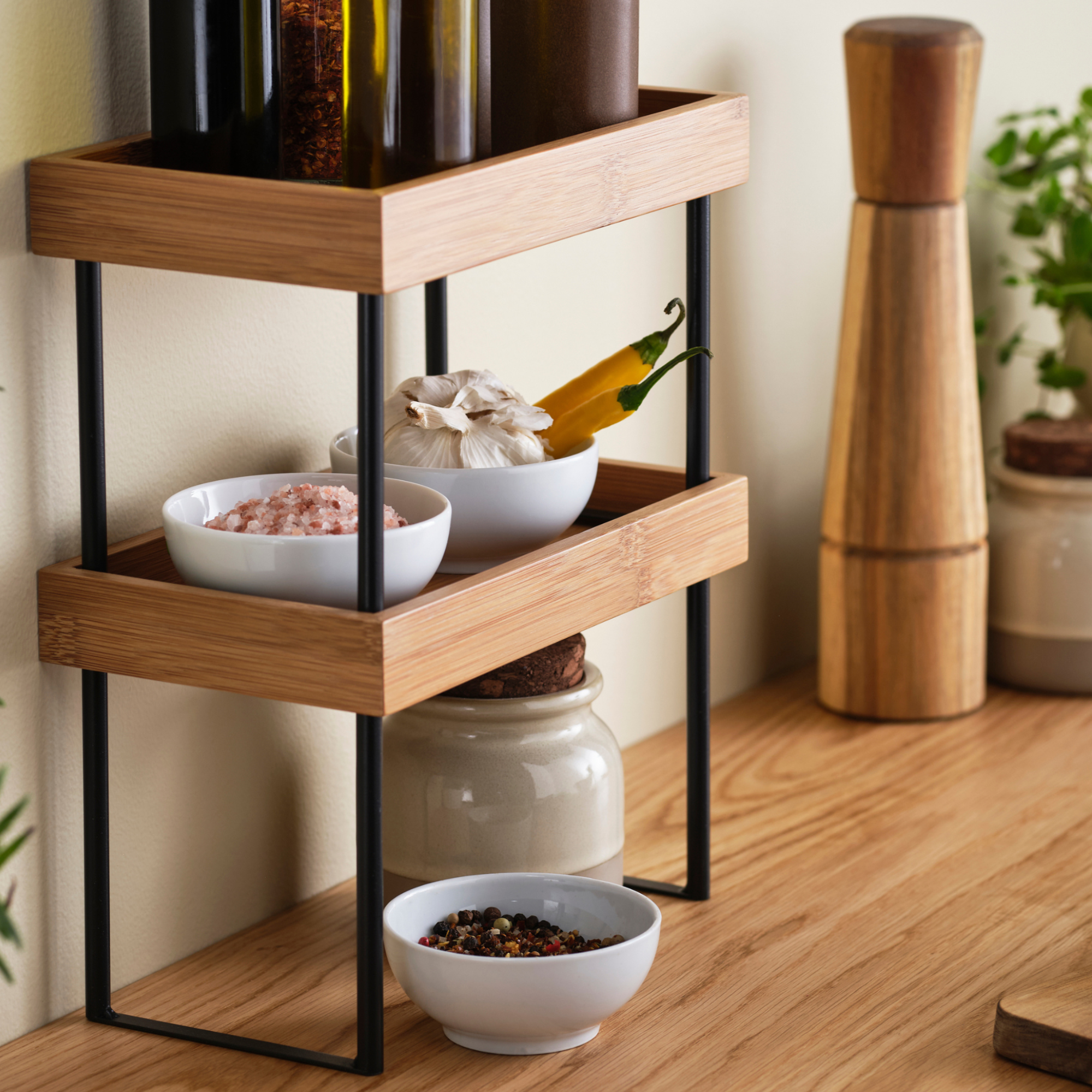 IKEA organisers stacked together