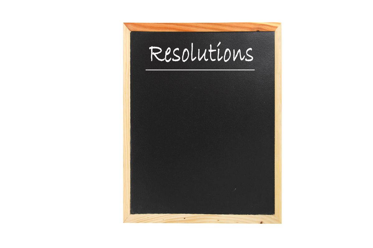 New Year resolutions