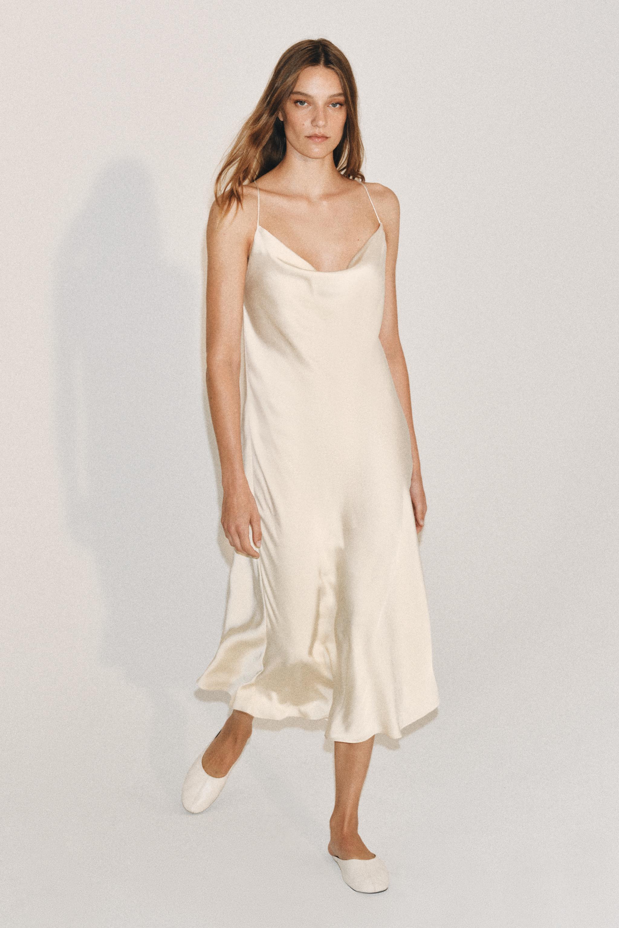Zw Collection Satin Slip Dress