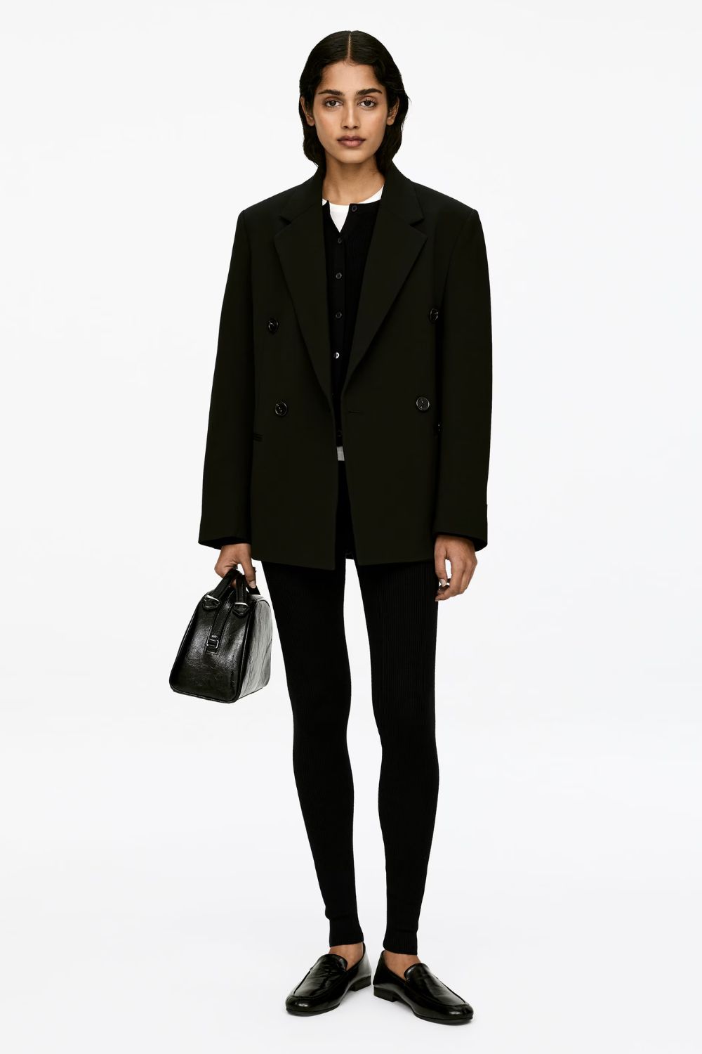 Arket Merino-blend Ribbed Leggings