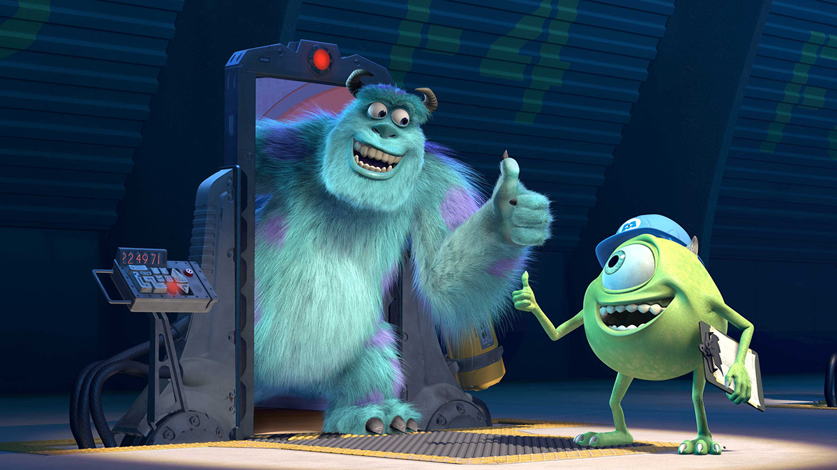 Sully and Mike from Monsters Inc.