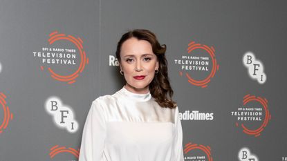 LONDON, ENGLAND - APRIL 12: Keeley Hawes attends the "Summer Of Rockets" preview during the BFI & Radio Times Television Festival 2019 at BFI Southbank on April 12, 2019 in London, England