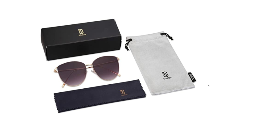 SOJOS SJ1085 Mirrored Flat Lens Fashion Sunglasses