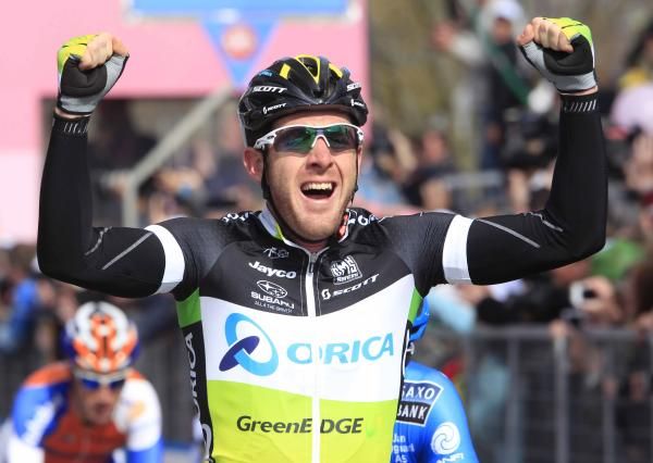 Matt Goss (Orica-GreenEdge) wins in Horsens.
