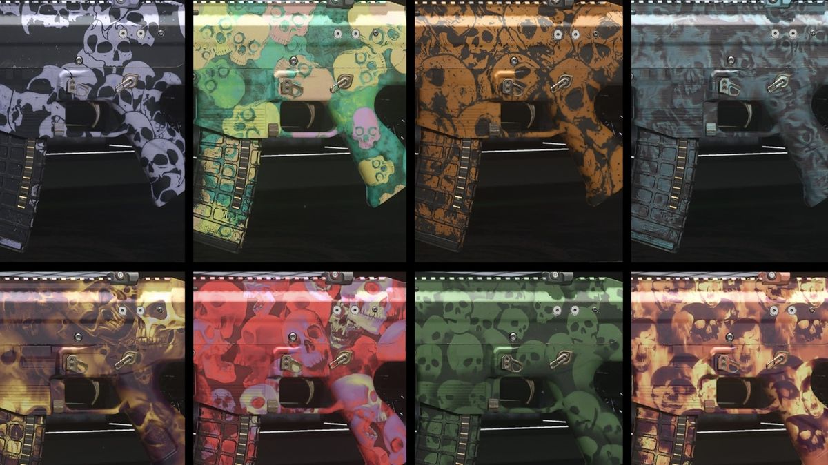 Camos arranged side by side