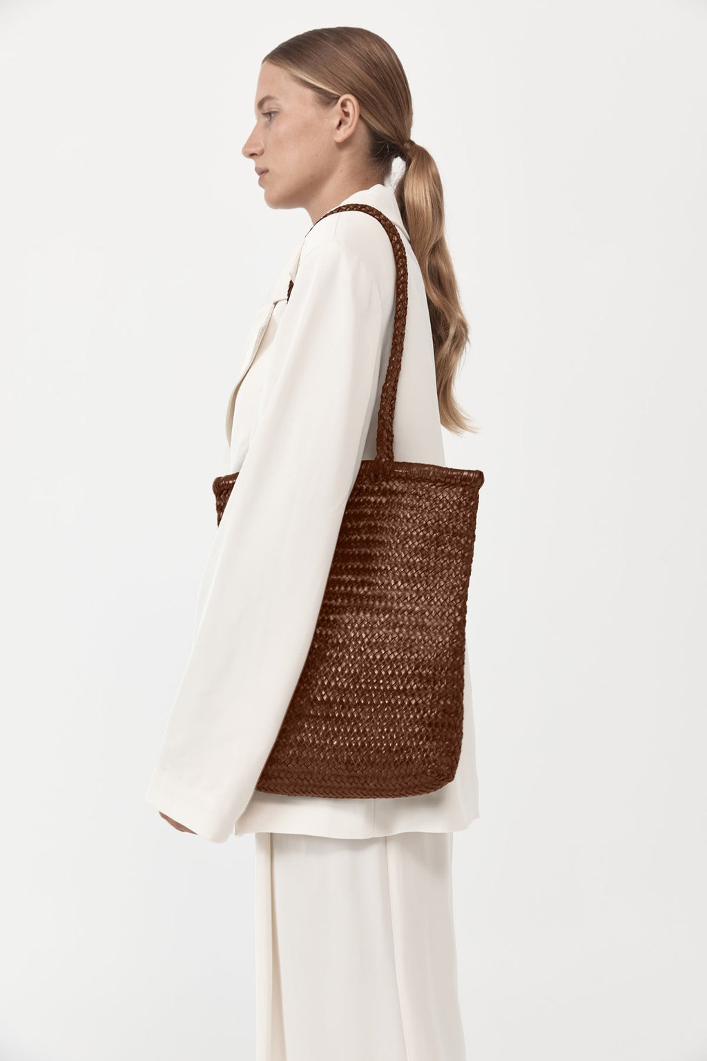 Pre-Order: Bagu Woven Tote - Antique Tan