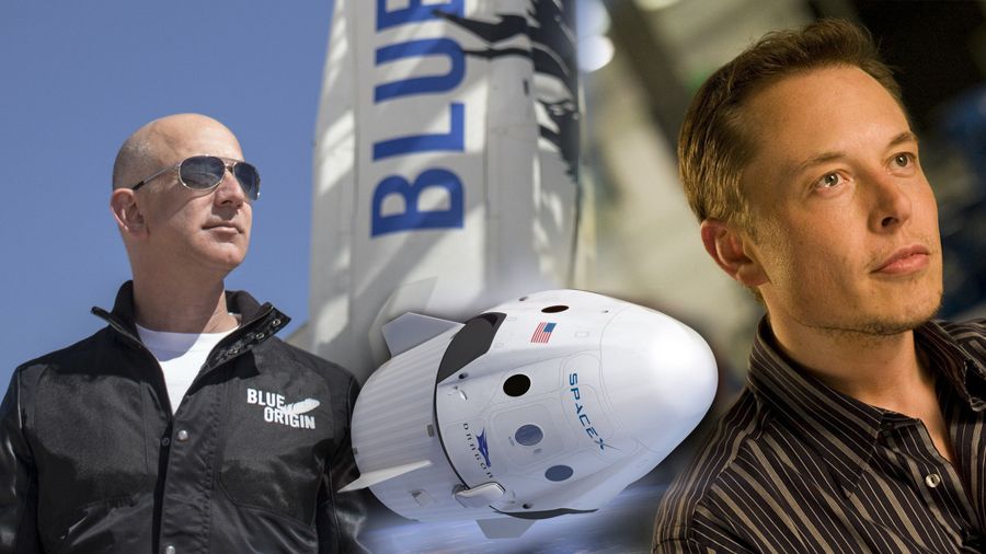 Jeff Bezos and Elon Musk