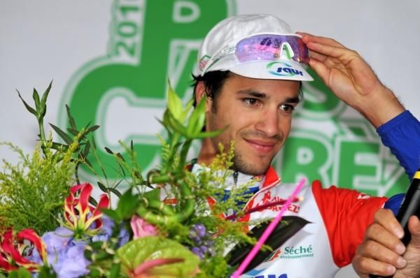 All smiles for Saur - Sojasun rider Jeremie Galland.