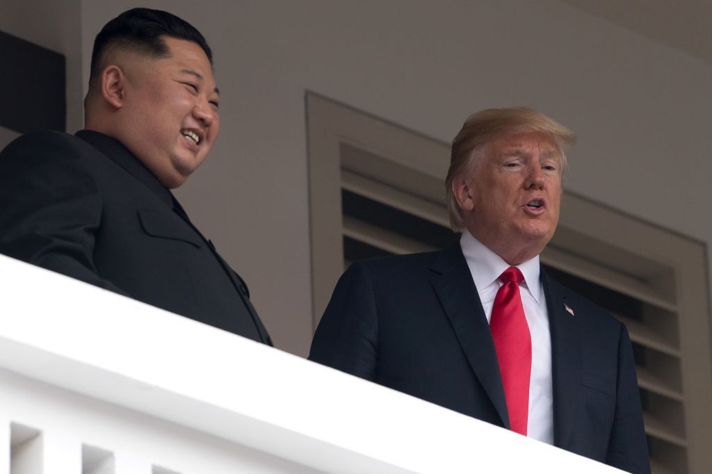 President Trump and Kim Jong Un.