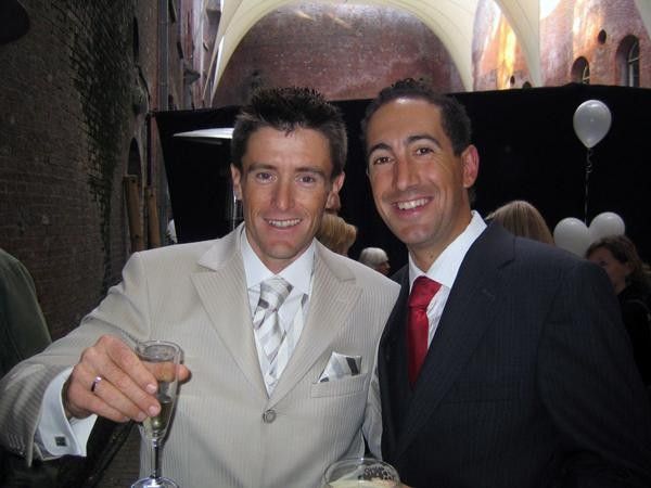 Harro and me at his wedding.