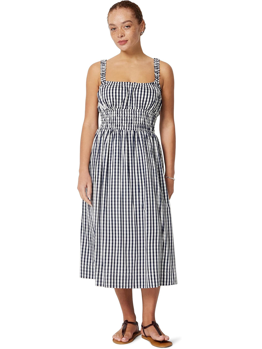 Amazon Essentials X Sofia Grainge, Woven Cotton Sateen Dress