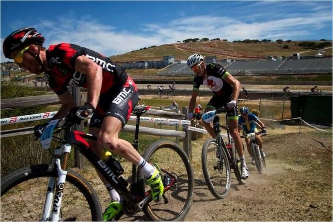Ryan Trebon (Clement/Cannondale) is alwasy easy to spot. He definitely remembers how to ride a mt bike fast