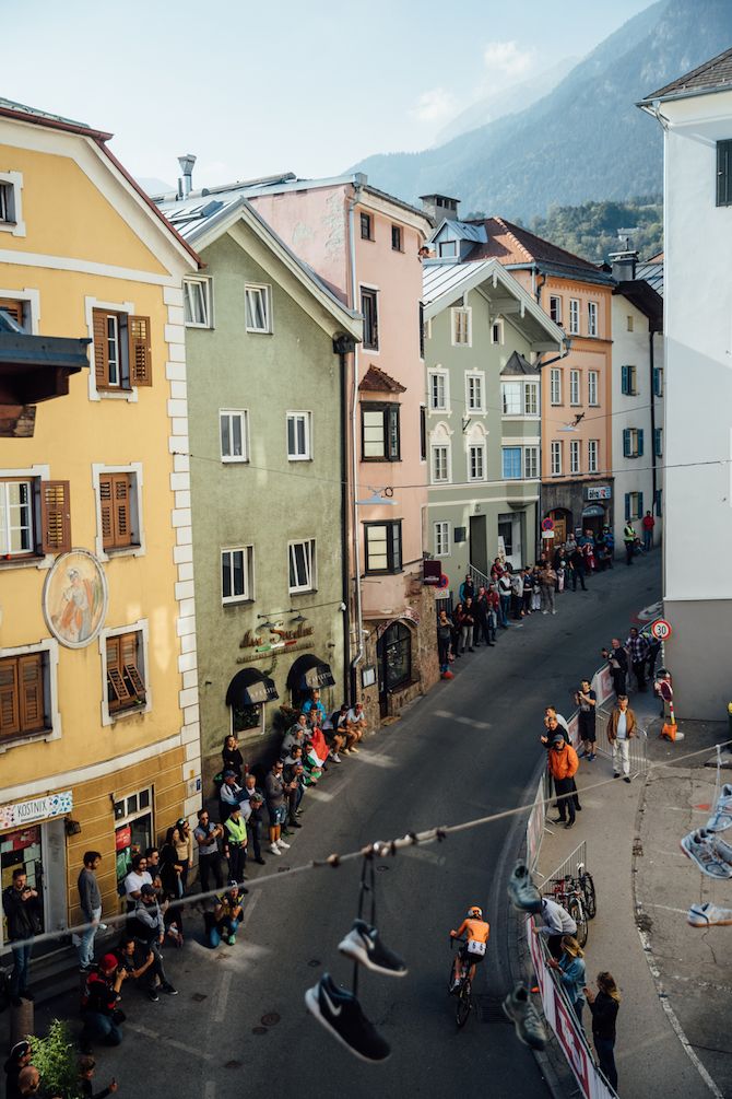 Anna van der Breggen (Netherlands) tackling the final climb on here way to victory in the elite women&rsquo;s road race