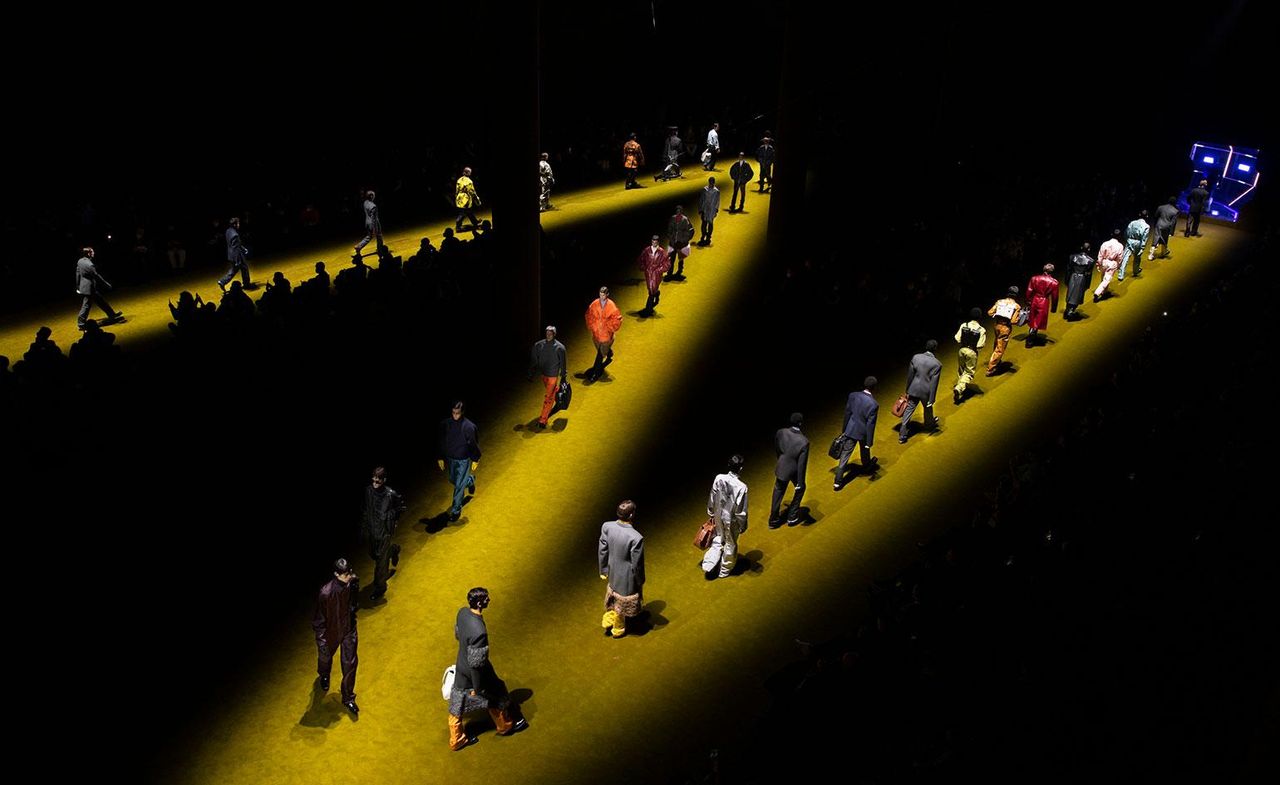 Mens Fashion week Prada parade