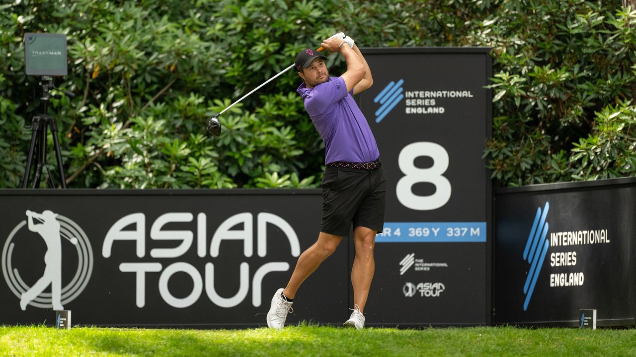 Peter Uihlein tees off on day four of the Asian Tour&#039;s International Series England