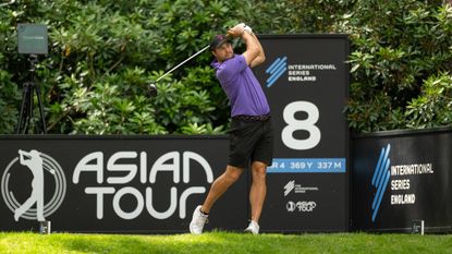 Peter Uihlein tees off on day four of the Asian Tour&#039;s International Series England